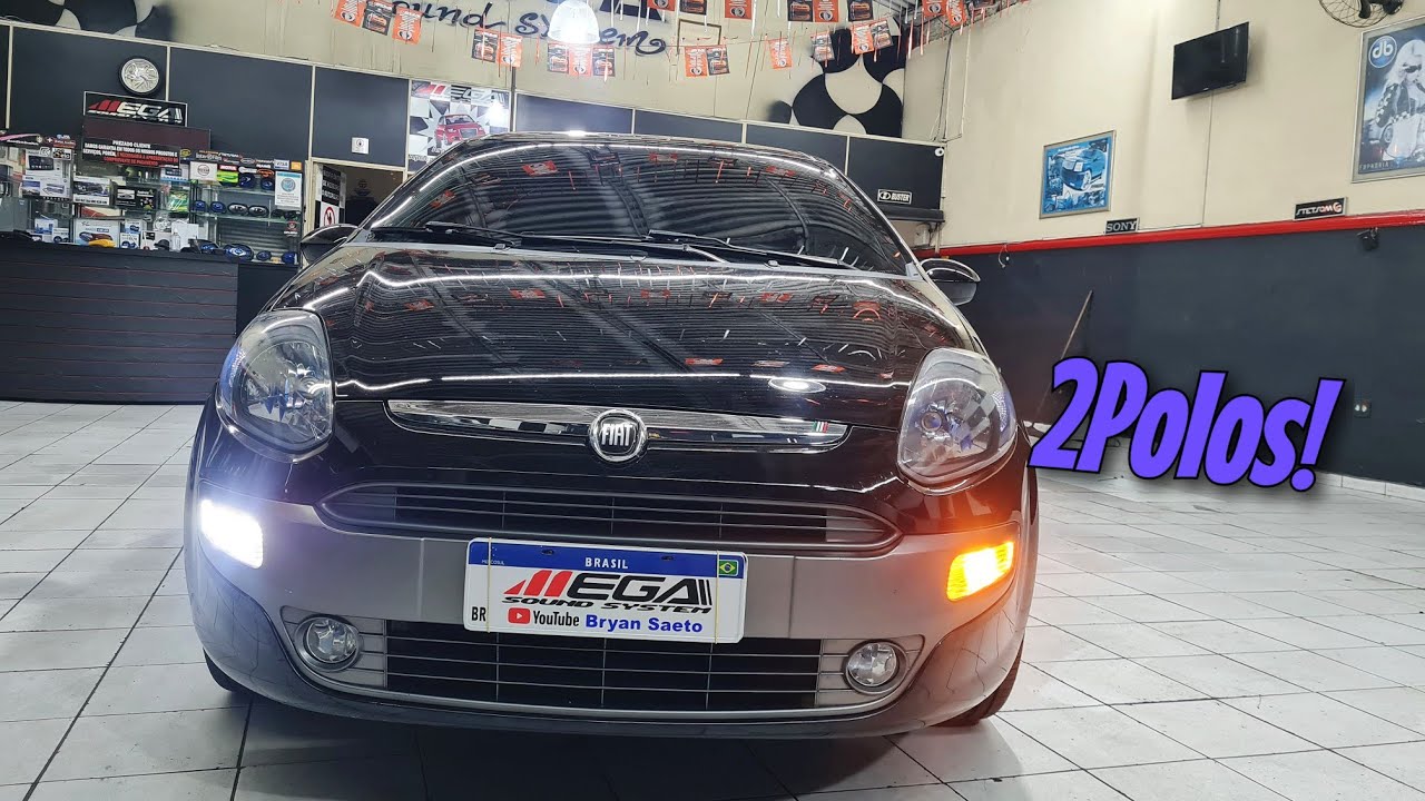 Fiat Punto 2014 Led 2Polos Lanterna e Seta + Insulfilm Profissional + Leds Internos