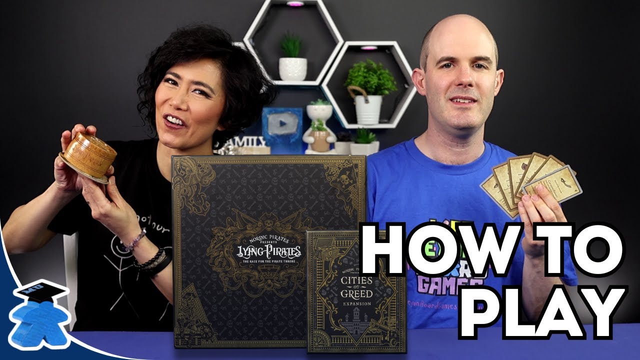 Lying Pirates: The Race for the Pirate Throne and Expansion Cities of Greed - How to Play Board Game