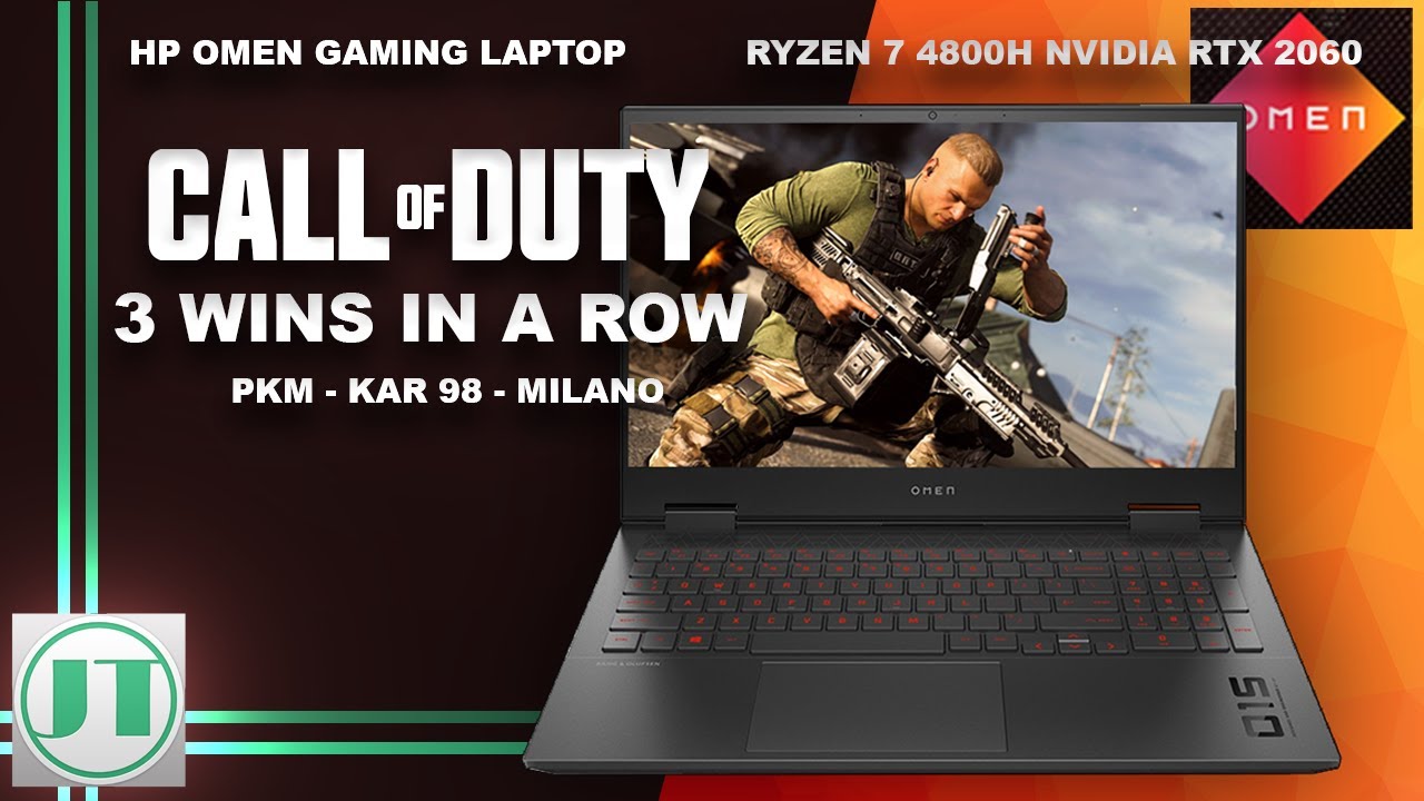 HP Gaming Laptop AMD Ryzen 7 RTX 2060 - 3 Call of Duty Warzone Wins