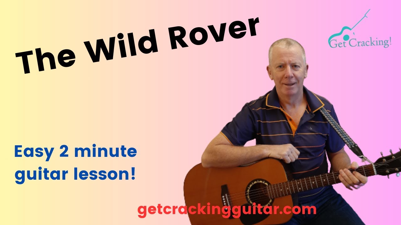 How to play The Wild Rover - quick, easy guitar lesson! Folksongs and ballads popular in Ireland