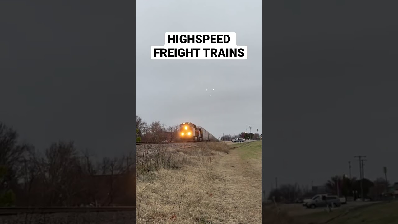 HIGHSPEED BNSF FREIGHT TRAINS IN OKLAHOMA!! #shorts #trains #bnsf