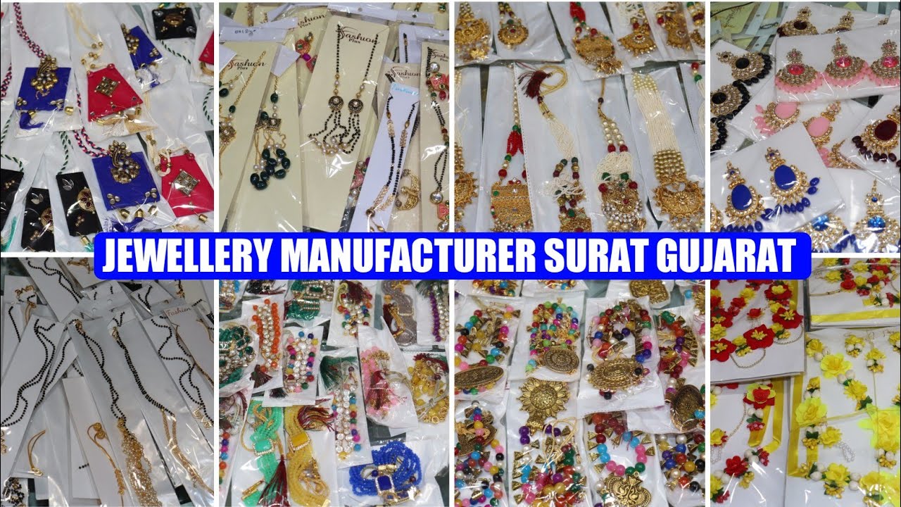 all Types of Artificial Jewellery Manufacture Surat Gujarat | Bangles Earrings Necklace Chockers