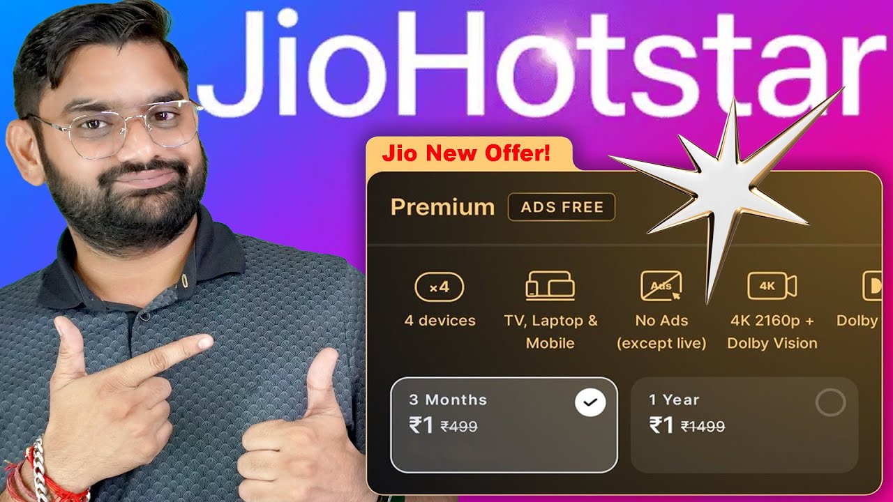 Jio Rs.1 Offer | JioHotstar Premium Subscription |