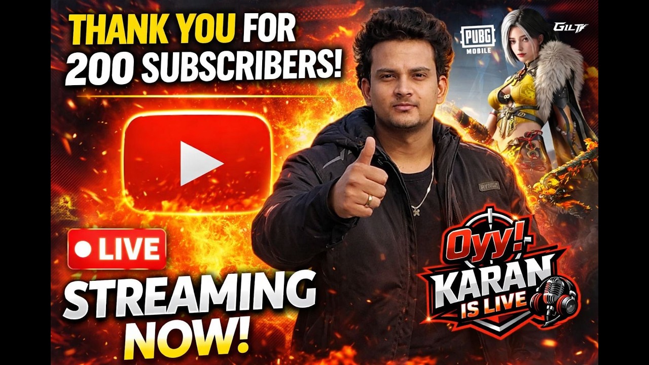 🎉 200 Subscribers Special Live | Thank You For The Support ❤️ | BGMI Gameplay With Subscribers