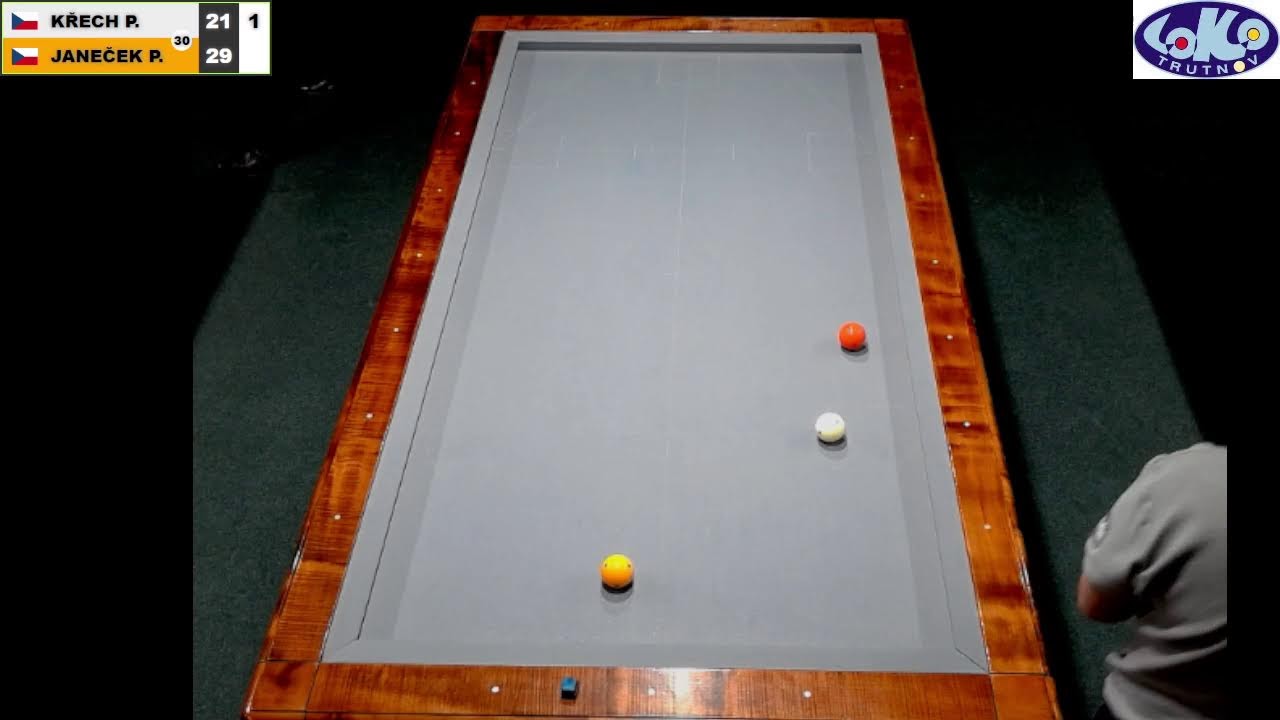 Czech league | 3-cushion | 1st class | 9th round | Pavel Křech v Petr Janeček
