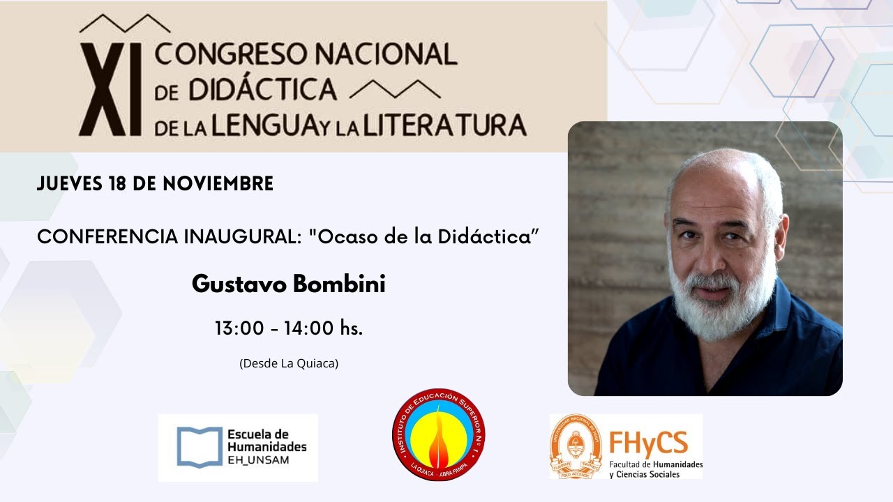 Apertura XI Congreso Nacional de Didáctica de la Lengua y la Literatura