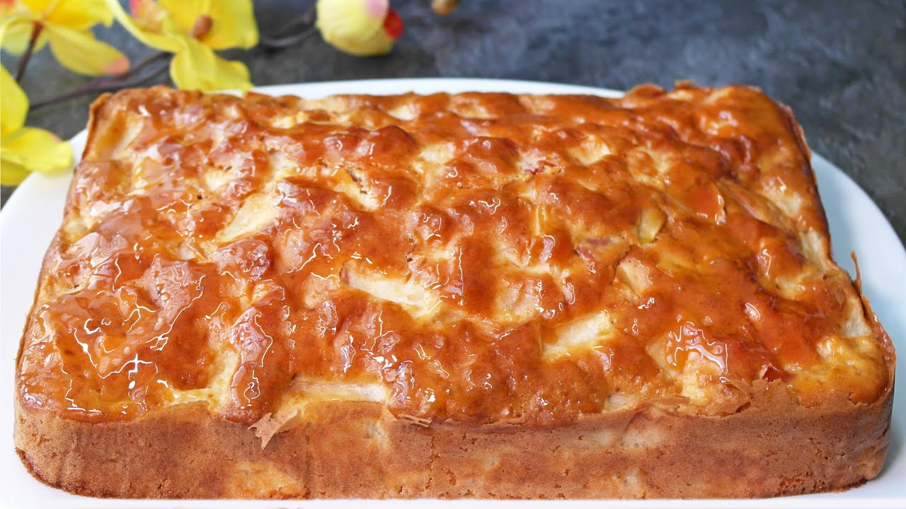 Знаменитый яблочный пирог! 🍎🍏Пирог по бабушкиному рецепту за 15 минут!