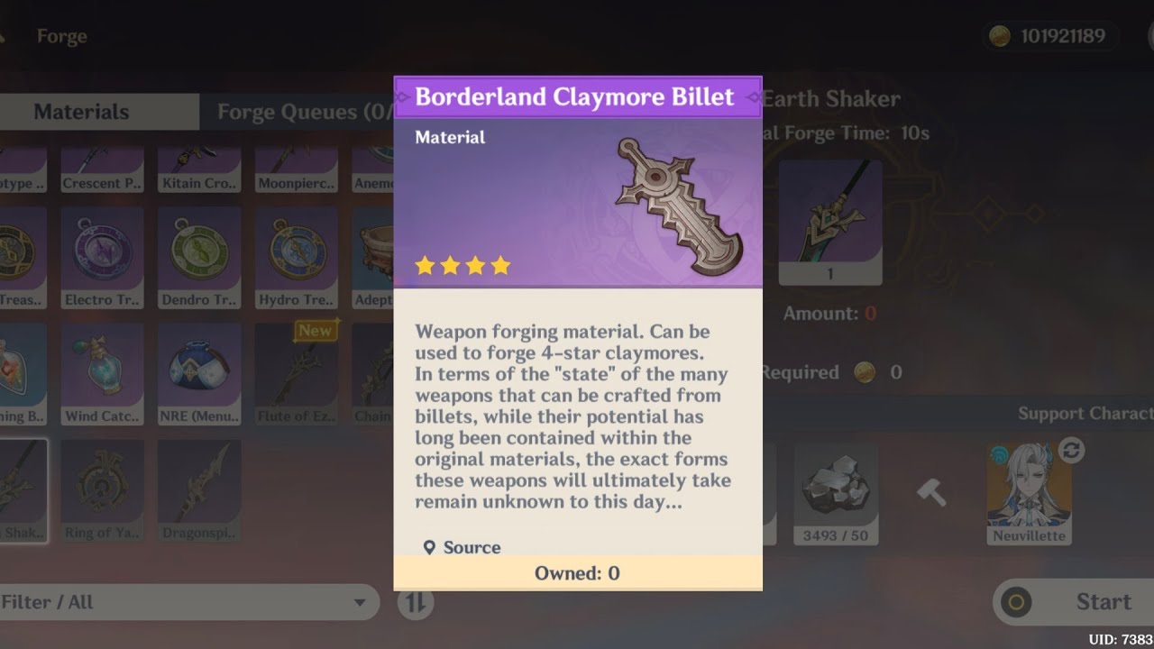 How to get BorderLand Billet Materials to Craft Natlan Free 4Star Weapons Forge | Genshin Impact 5.0