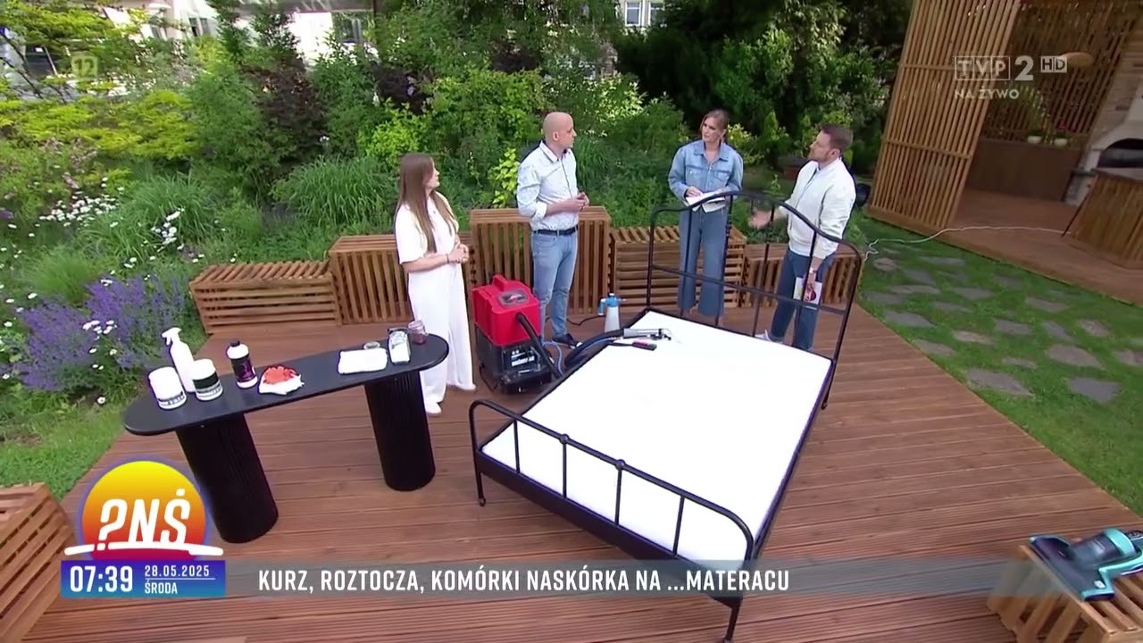 Czyszczenie materaca rękawicą Raypath