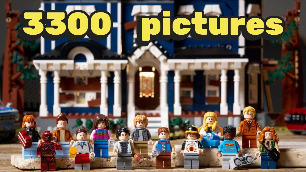 LEGO Stranger Things - The Creel House speed build  in stop motion