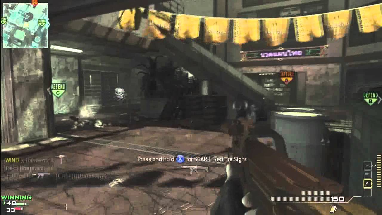 [MW3] 連敗の中、PTさん相手に逆襲のドミネ＠Ground War Dom in Bootleg