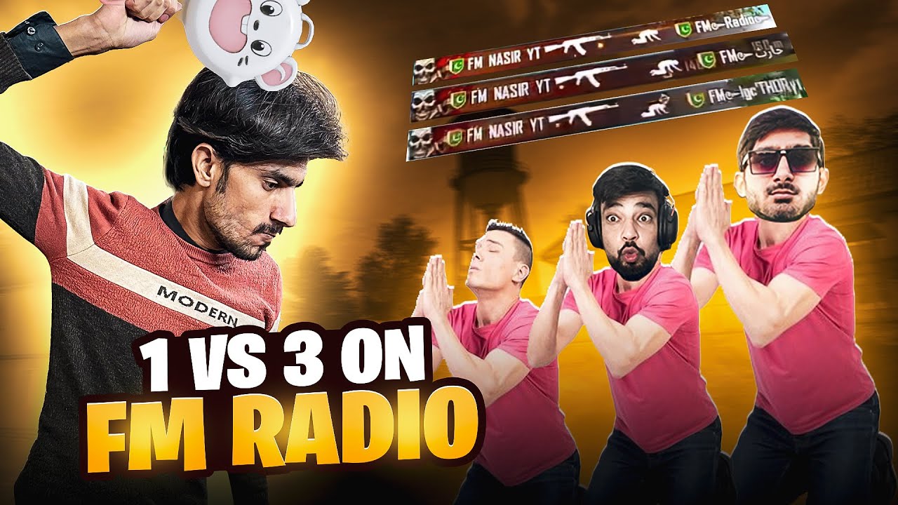 1V3 ON FM RADIO GAMING | 🔥 PUBG MOBILE 🔥