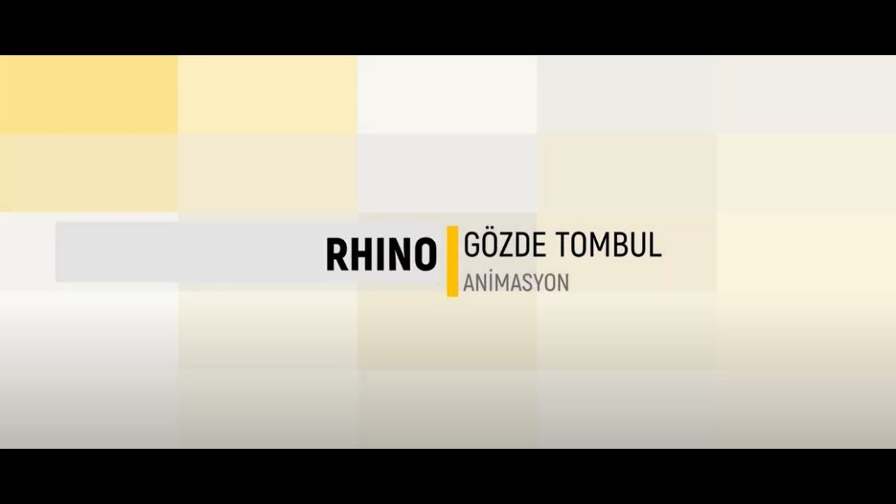 Rhino [Önemli Konular]: Animasyon Hazırlama