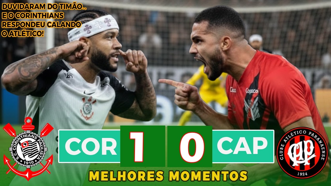 NO GRITO NÃO GANHA! CORINTHIANS FAZ 1x0 E DEIXA O CAP FALANDO SOZINHO!