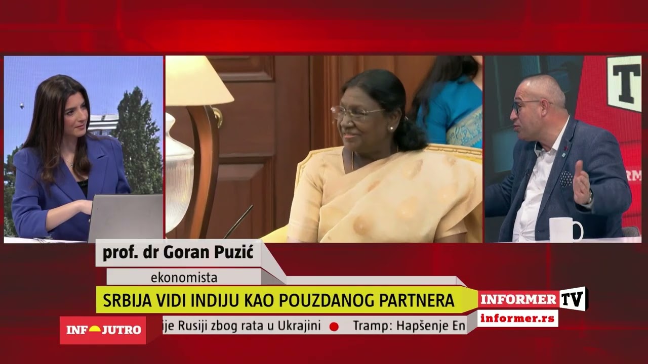 INFO JUTRO - Srbija i Indija pouzdani partneri