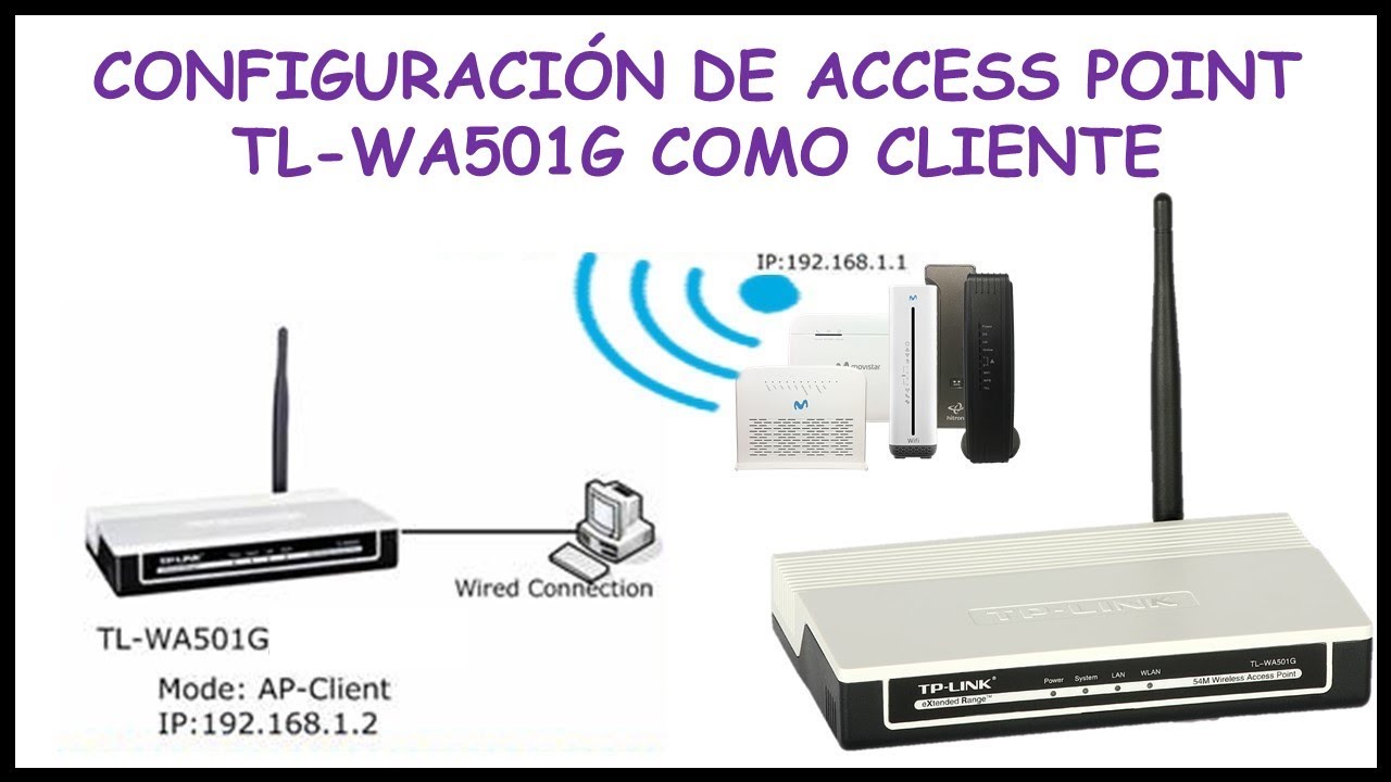 Configuración de Access Point TPLINK TL WA501G modo CLIENTE | Access Point como receptor de WIFI