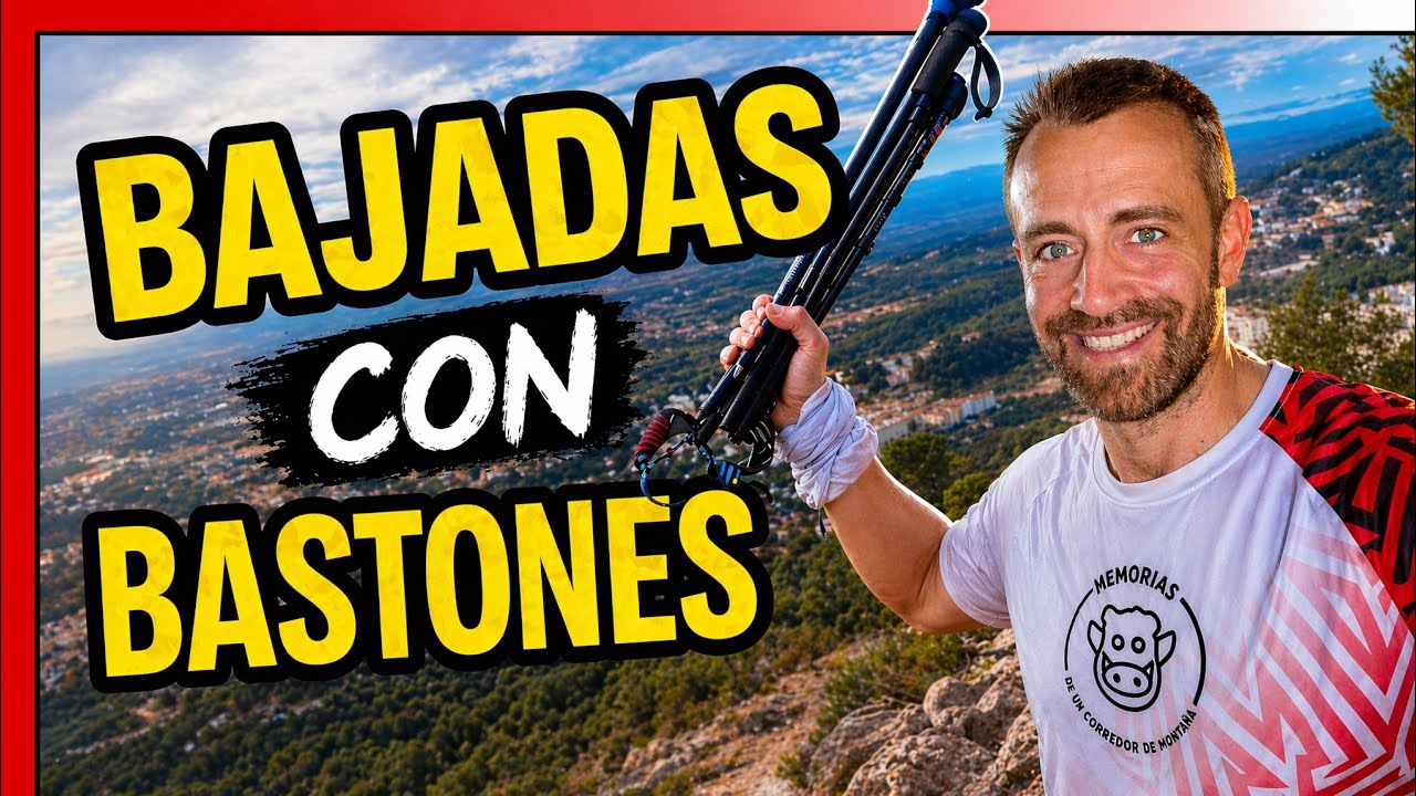 ¿Cómo uso los 👩‍🦯 BASTONES de montaña en 💥BAJADAS💥? ➕ 7 consejos para su uso 💡 Trail running 🏆