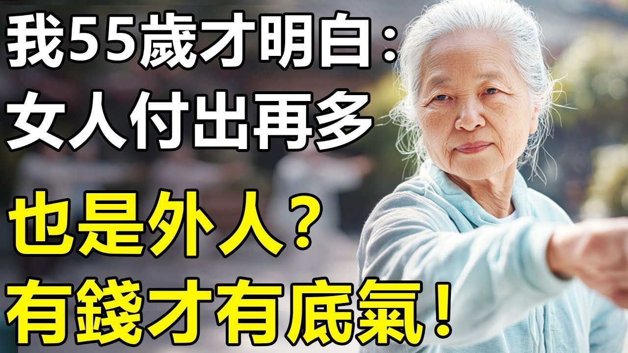 前夫再婚，兒子居然改口喊別人媽？我55歲才明白：女人付出再多也是外人，有存款才有底氣！【養老 情感 生活 幸福生活】