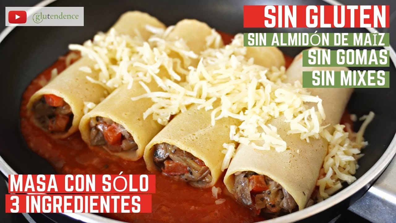 CANELONES SIN GLUTEN CON MASA CASERA | Sin maíz, sin gomas, sin horno