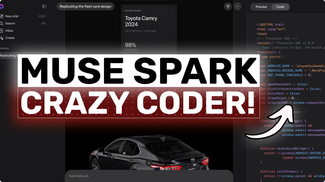 Muse Spark + Claude Code: Эта ПОЛНОСТЬЮ БЕСПЛАТНАЯ МОДЕЛЬ &mdash; НАСТОЯЩИЙ ФРОНТЕНД-ЗВЕРЬ!