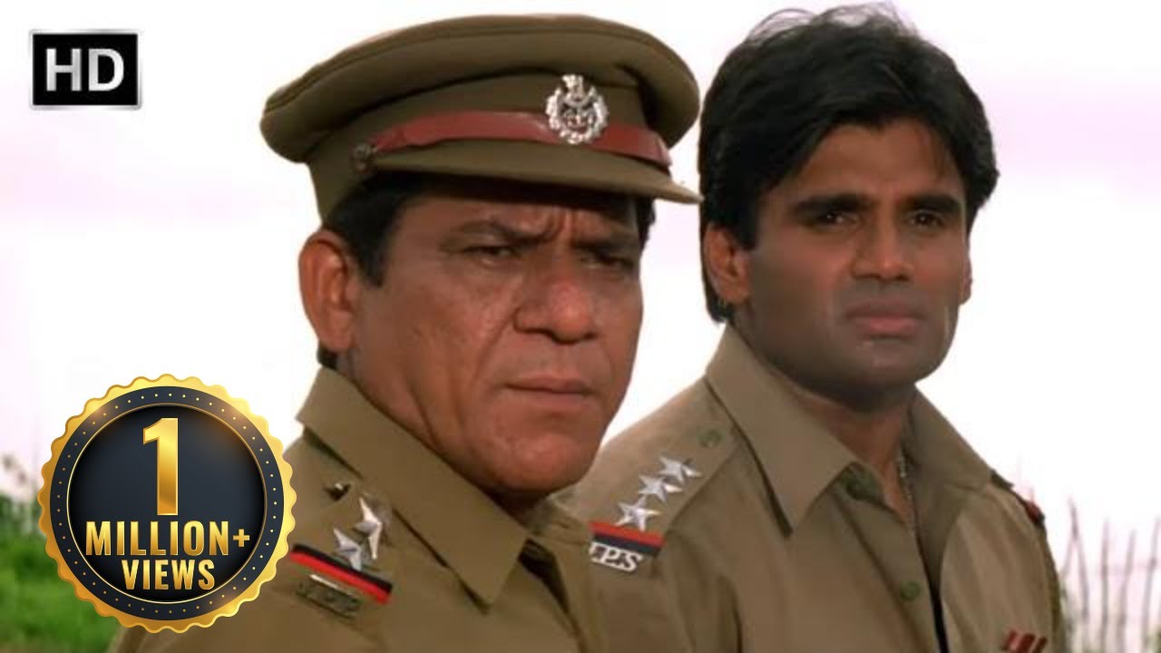 अच्छा खासा जीप में बैठकर जा रहा था अब अबुलन्स में लेटके जायेगा- Vinashak - Sunil Shetty, Om Puri -HD