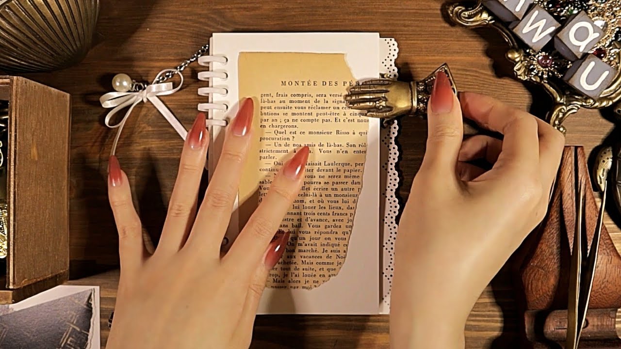 ASMR Immersive Journaling 다이어리 꾸미기 화유프랑 테마 다꾸 Relaxing Sounds | hwaufranc 
