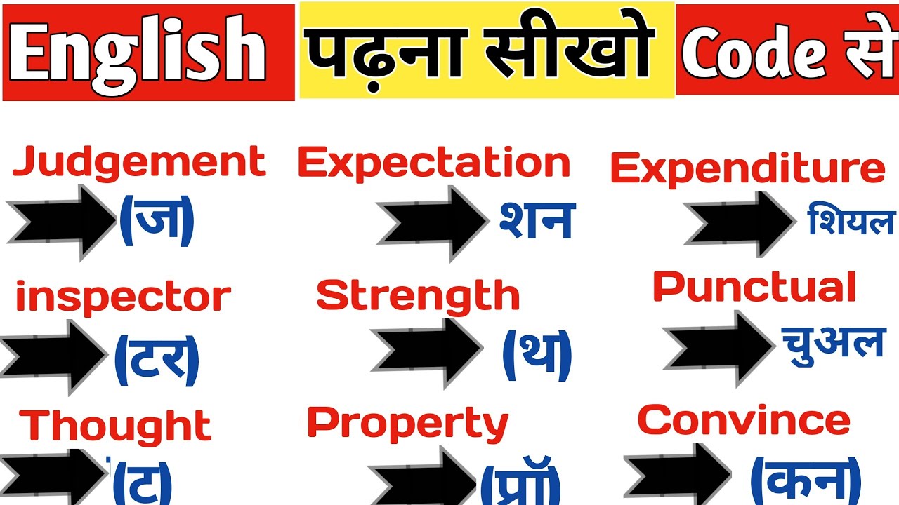 English पढ़ना सीखें Code से। सबसे आसान तरीका। English Reading.