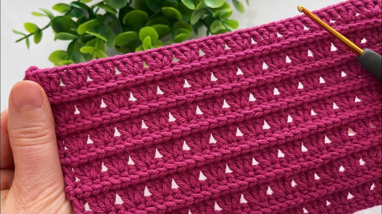Crochet Stitch for Blankets (Beginners) | Super Easy Diagonal Texture (Not Lace)