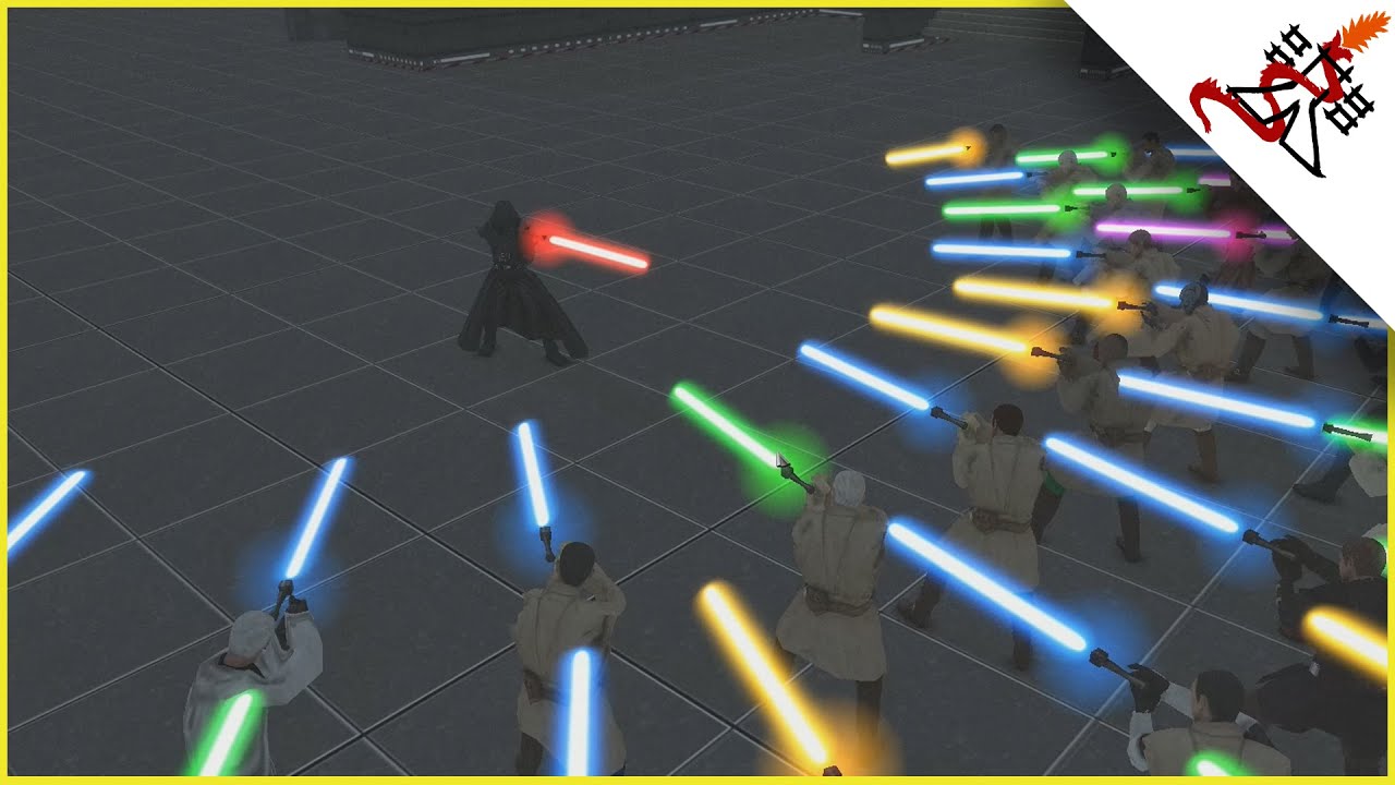 DARTH VADER vs 34 JEDIs - Star Wars: Galaxy at War MOD