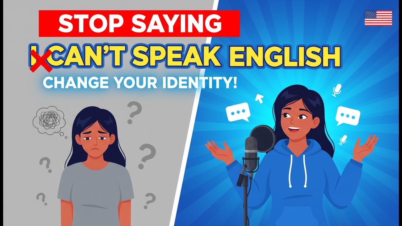 Stop Saying “I Can’t Speak English” — Change Your Identity | English Learning Podcast