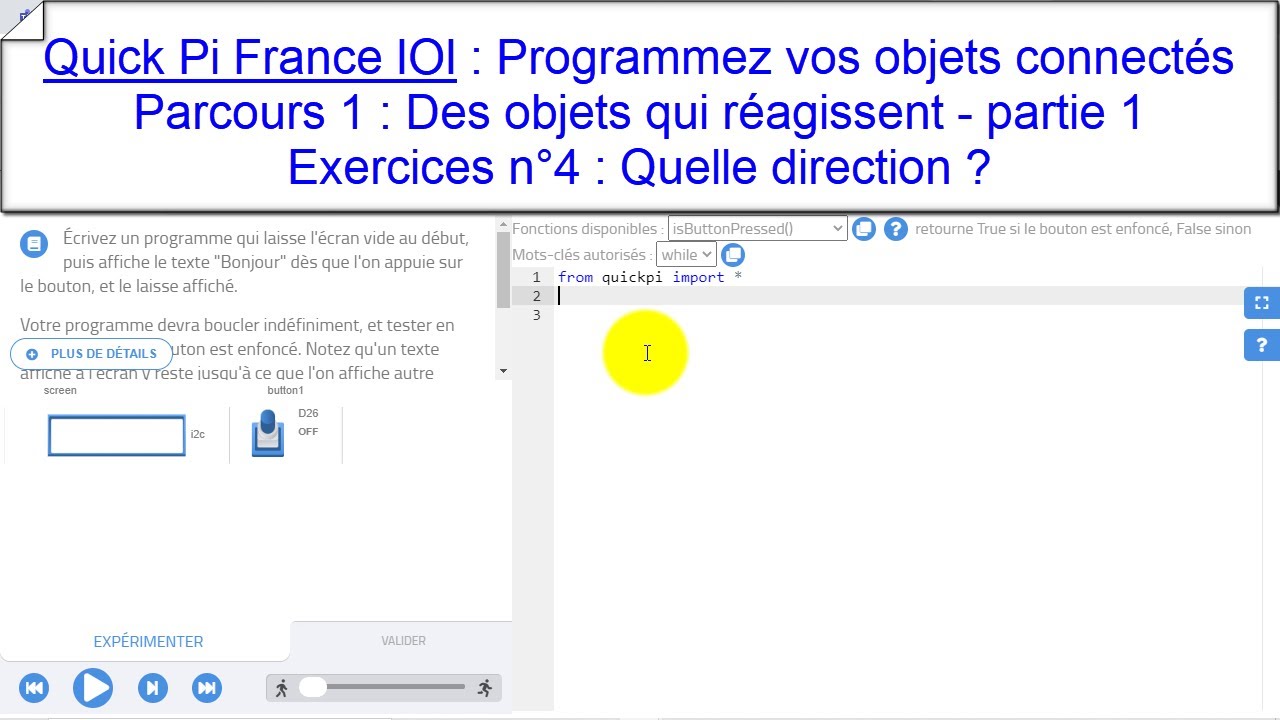Quick Pi France IOI : 