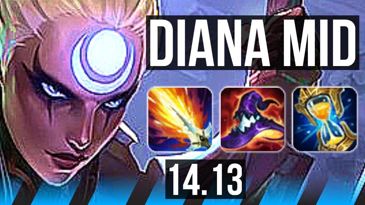 DIANA vs ZIGGS (MID) | 15/1/4, Legendary, 2100+ games | VN Grandmaster | 14.13
