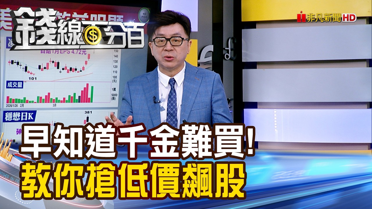 《早知道千金難買! 教你搶低價飆股》【錢線百分百】20260323-9│非凡財經新聞│