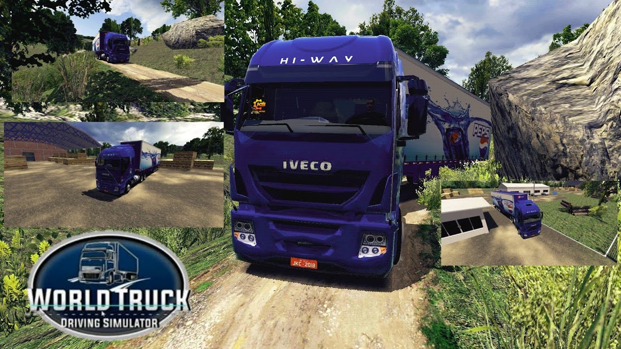 World Truck Driving Simulator (WTDS) android gameplay Video 1. Iveco Hi-Way