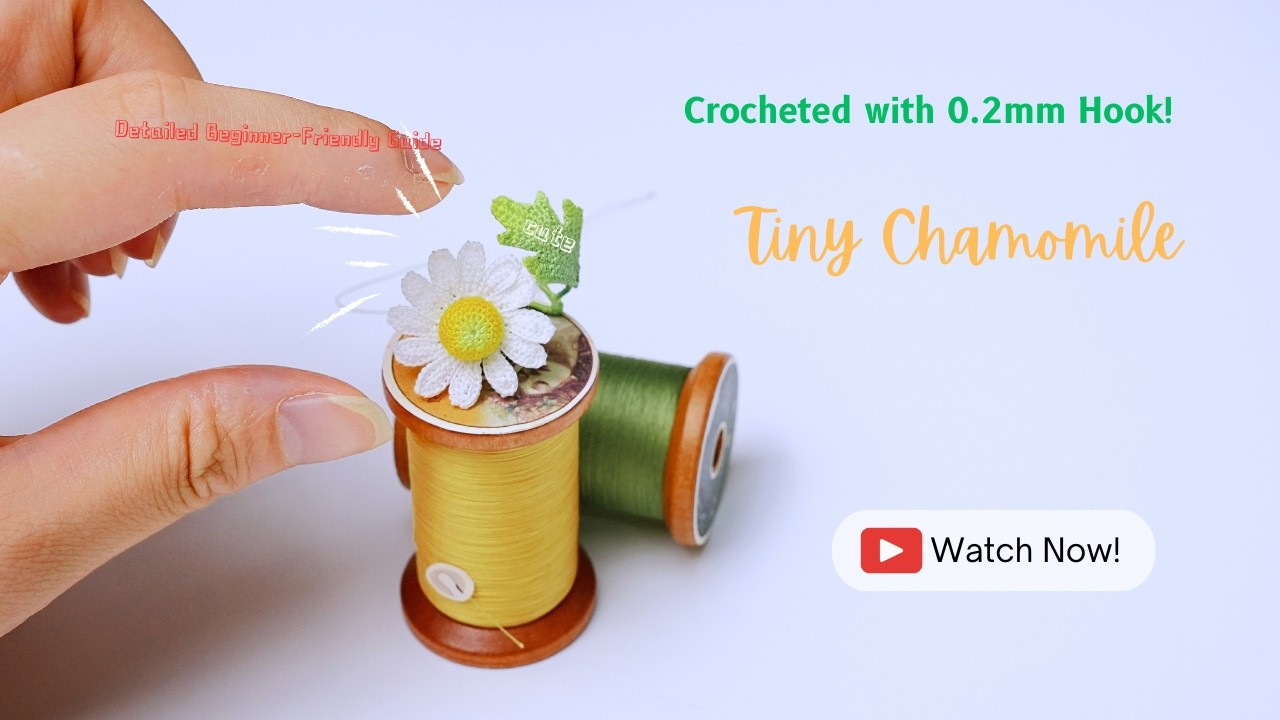 Easy Micro Crochet Flower Tutorial for Beginners!