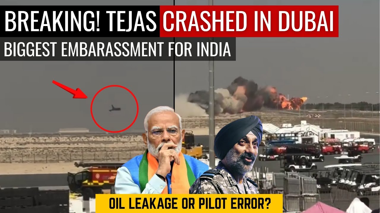 BREAKING! Tejas Crashed In Dubai | Biggest Embarassment for India | Defence Outpost