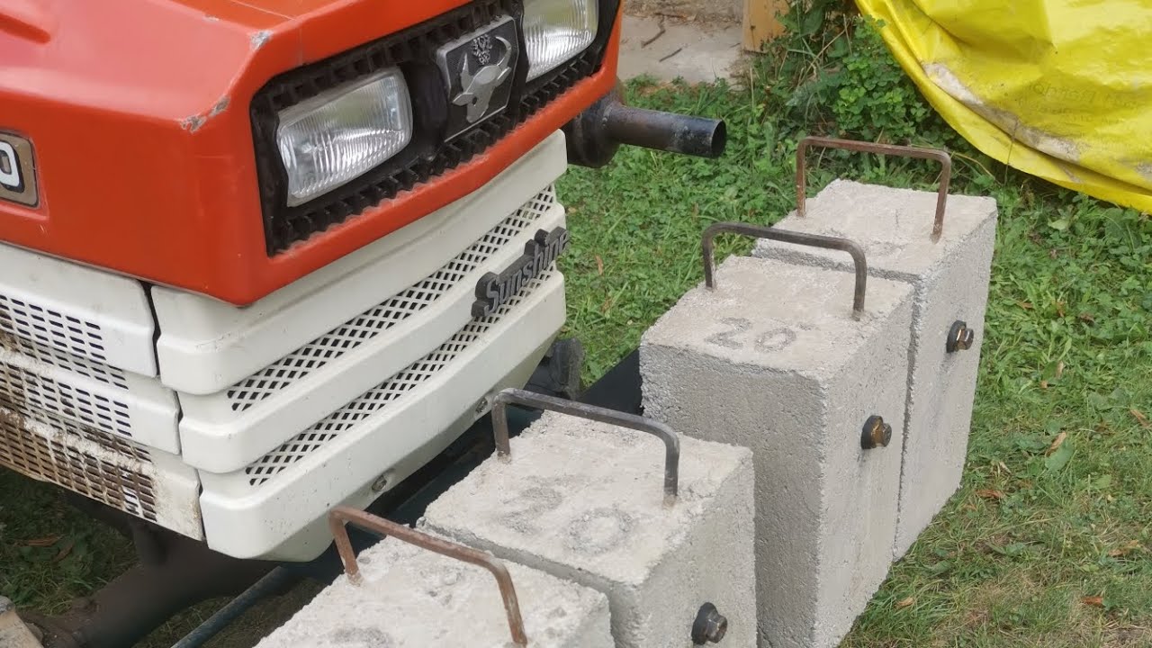 Frontgewicht 80kg Kubota B1400 Kleintraktor Eigenbau