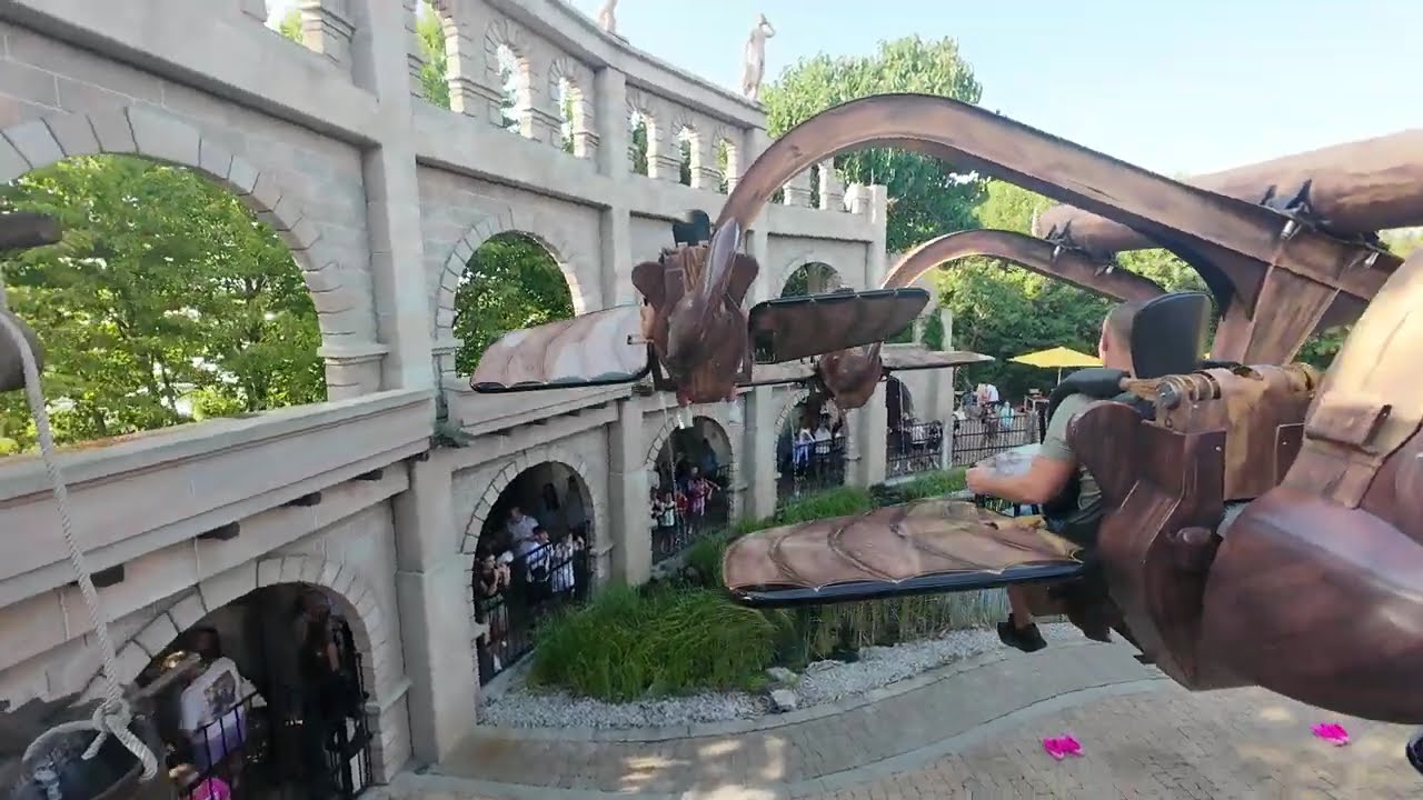 Familypark Austria - Leonardos Flugmaschine - POV Onride, over 40 Spins - 2025