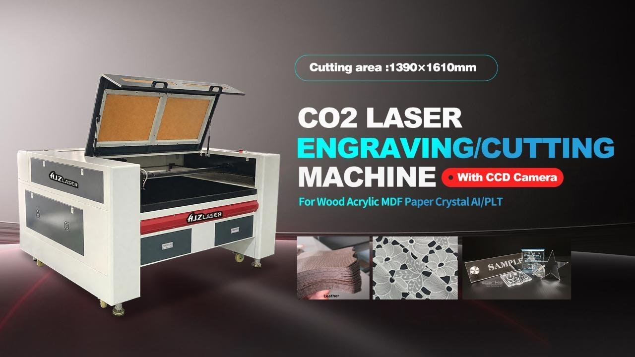CO2 Laser Cutting Machine New Design CCD Camera for Wood Acrylic MDF Paper Crystal AI/PLT