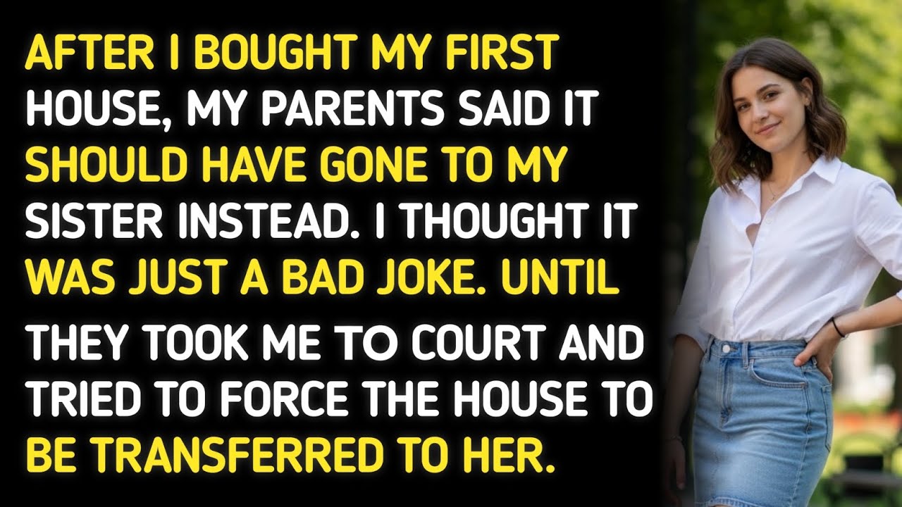 AFTER I BOUGHT MY FIRST HOUSE, MY PARENTS SAID IT SHOULD HAVE GONE TO MY SISTER INSTEAD