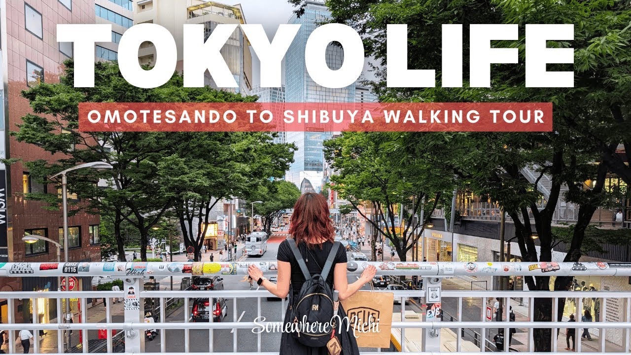 Tokyo Neighborhood Walk : Omotesando to Shibuya | Cafes, Rooftop View & Ghibli Finds | Japan Vlog