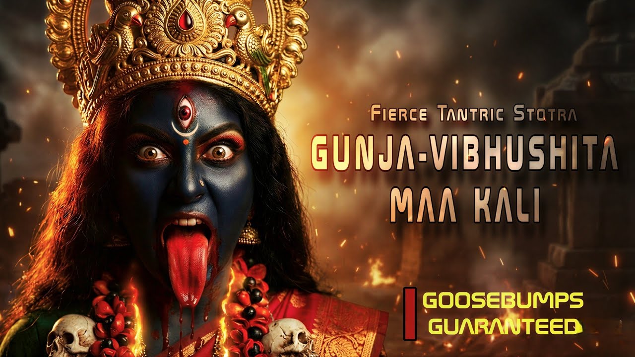 GUNJA-VIBHUSHITA KALI 🔱 | Fear-Destroying Tantric Stotra | Divine Shakti Invocation