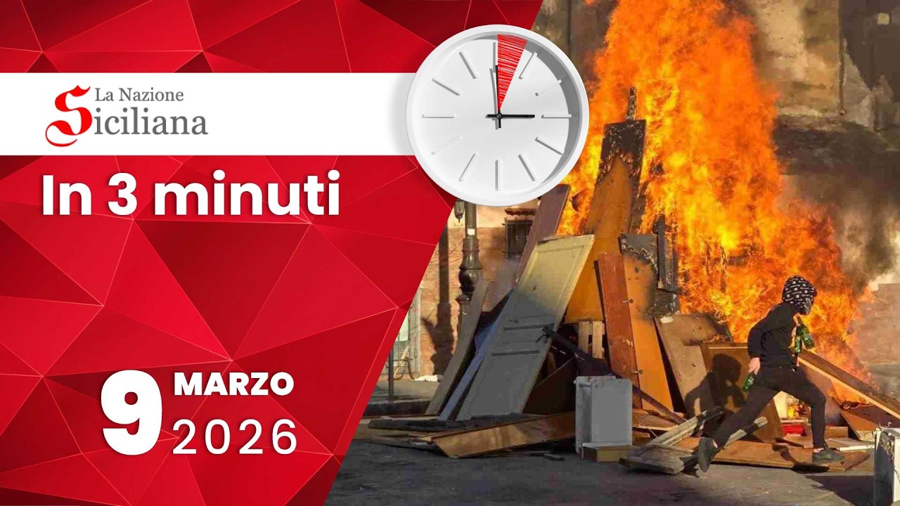 “IN TRE MINUTI” NOTIZIARIO DEL 9 marzo 2026