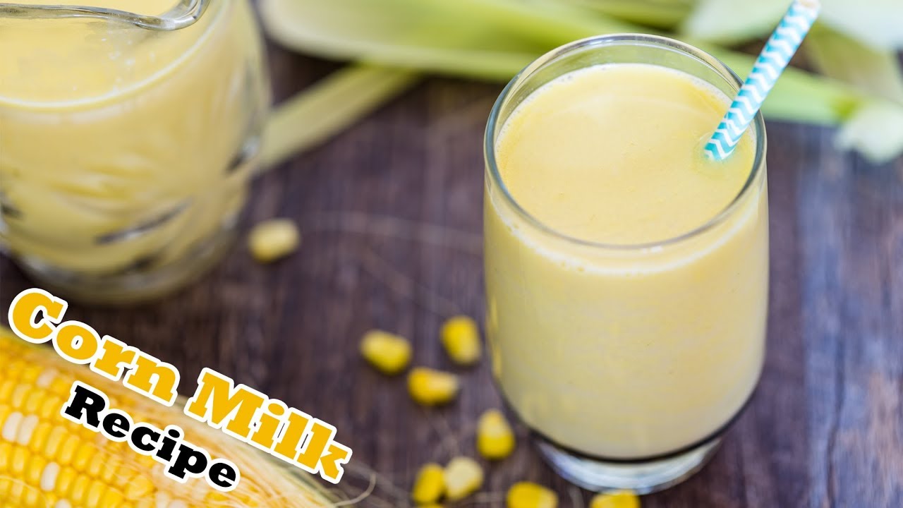 Naturally Homemade Corn Milk Recipe with coconut/nut flavor (Sweet and Creamy)