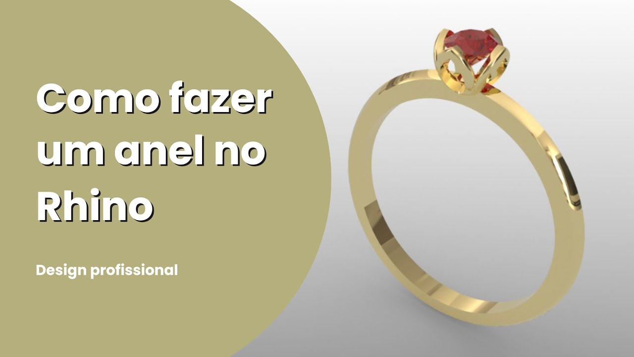 como fazer um anel no rhino