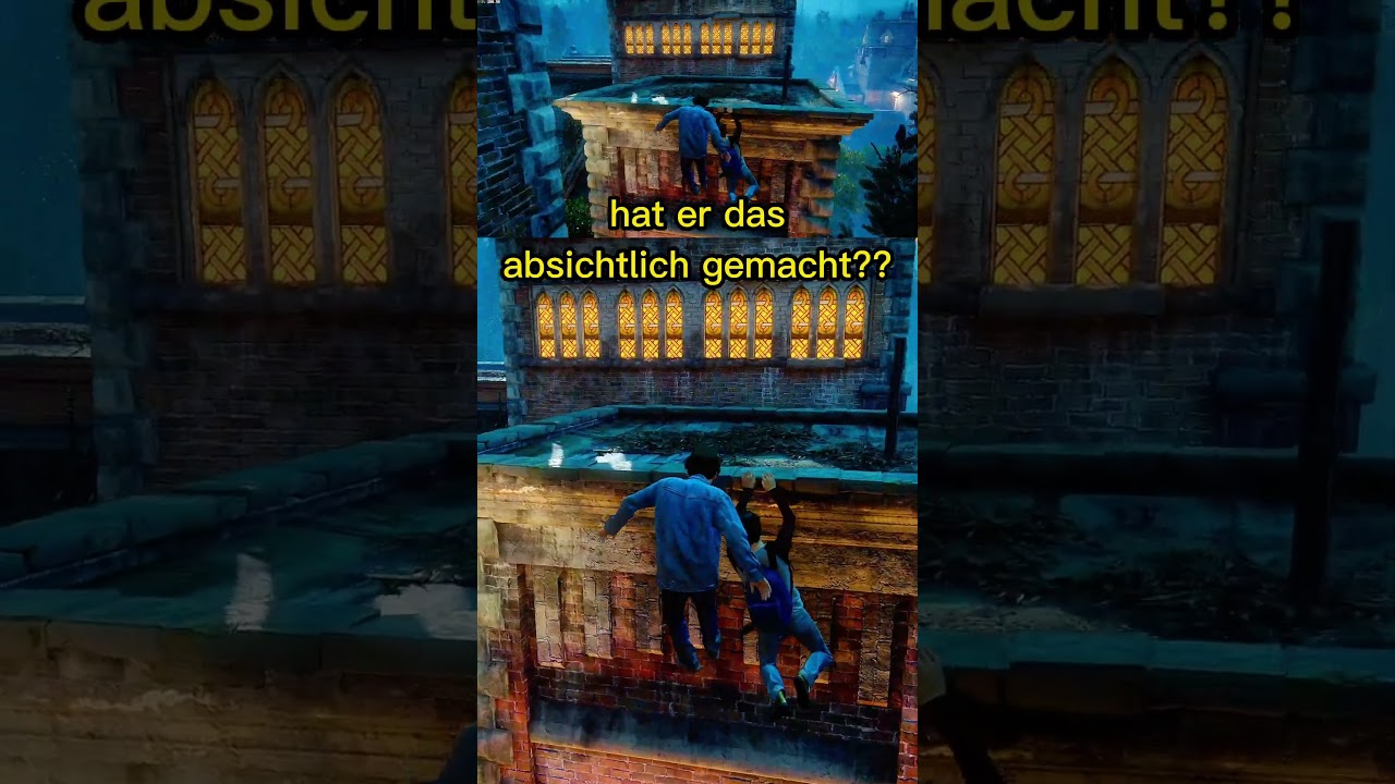 hat mein Bruder das absichtlich gemacht? Er ist doch extra nach links gekletter, oder?
