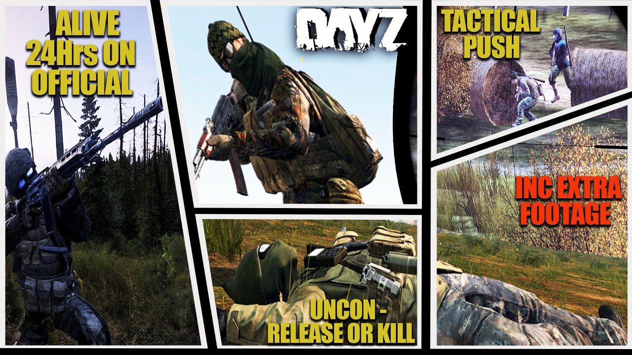 24 HOURS ALIVE on The OFFICIAL DayZ SERVERS - AMAZING One Life FULL SUPERCUT