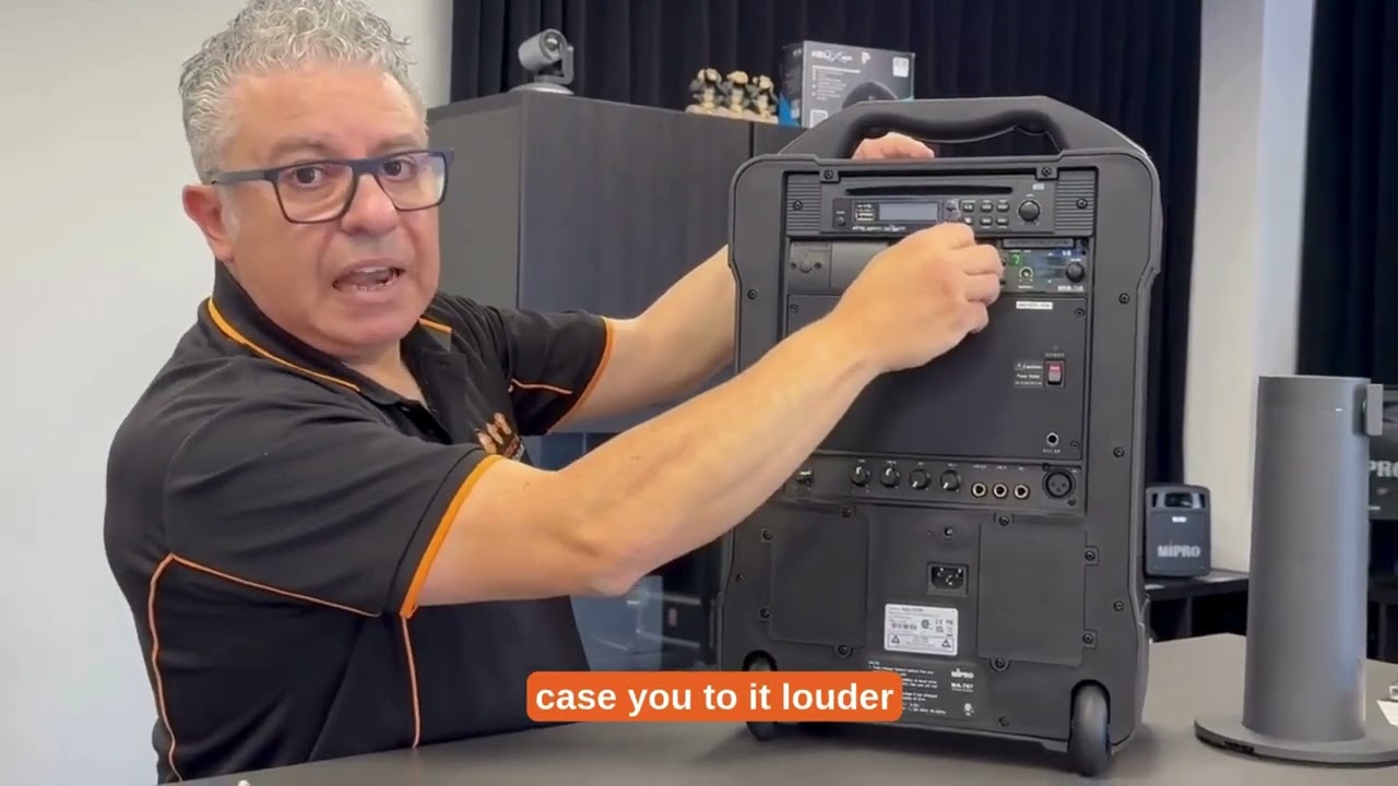 How to set your volume controls on your Mipro Portable PA!