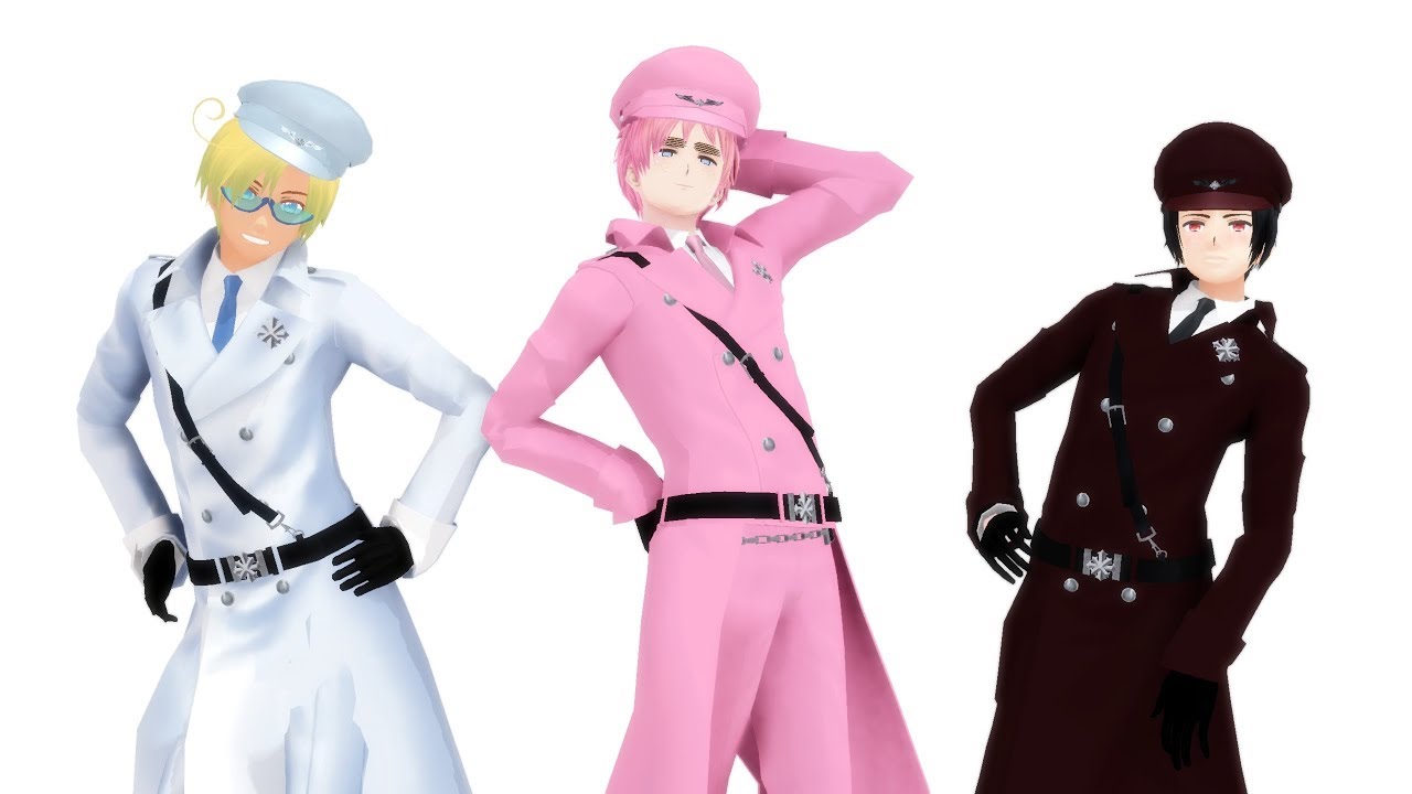 【MMD || 2P! Hetalia】Diablo【Psycho Elegancy Trio】