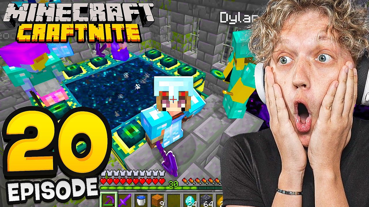 Craftnite 2: Episode 20  - I FOUND A STRONGHOLD! (bad idea)